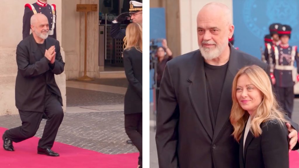 Gestul lui Edi Rama, interpretat de experți: Ce a făcut în fața lui Meloni