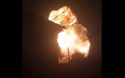 Incendiu major la portul Tuapse, Krasnodar, după atac cu drone