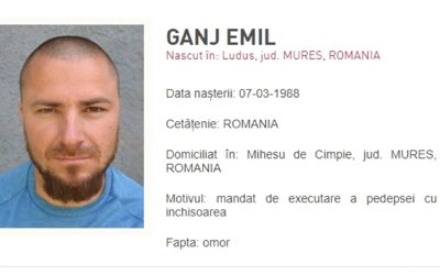 Criminalul Emil Gânj, văzut după nouă luni de la crima din satul Senereuș