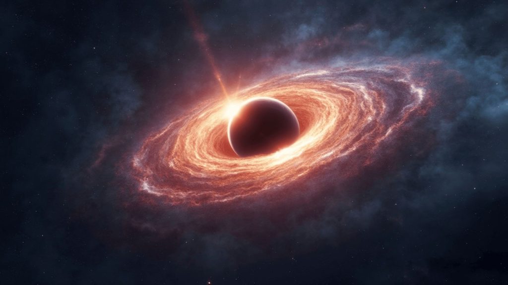 Gaura neagră cosmică, trezită după 100 mil. ani: Erupție spectaculoasă