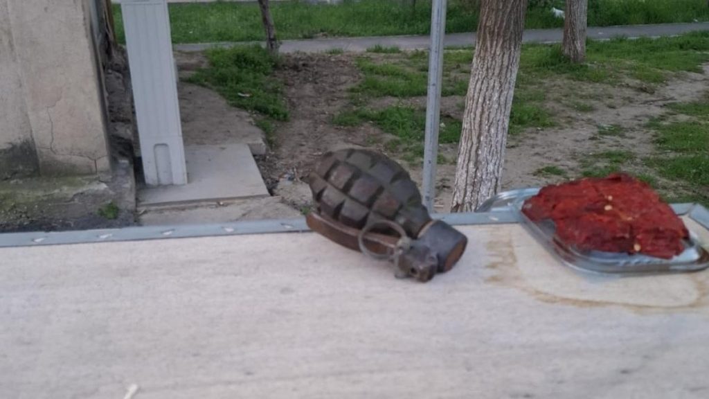 Grenadă defensivă, descoperită la Galați, pe un bulevard important