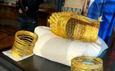 Coiful de la Coțofenești și brățări dacice, acasă: Imagini în exclusivitate