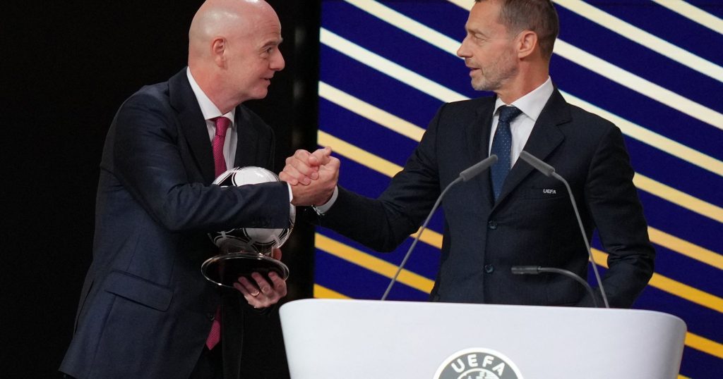 UEFA a primită solicitări din partea federațiilor naționale pentru a interveni pe lângă FIFA Uniunea Asociațiilor Europene de Fotbal (UEFA) a fost solicitată de mai multe federații naționale să intervină în numele lor pe lângă FIFA, motivând nemulțumiri legate de distribuția veniturilor generate de Cupa Mondială din 2026