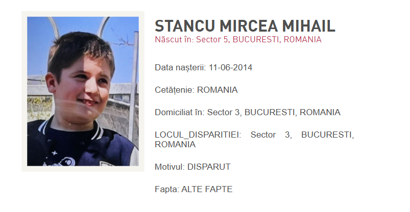 UPDATE: Copilul de 11 ani dispărut în București, Sector 3, a fost găsit