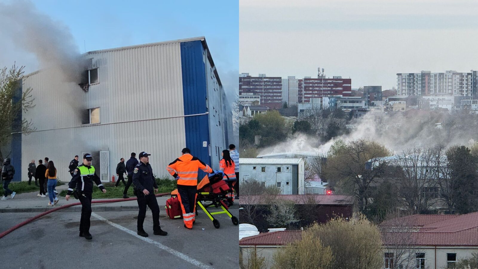 Incendiu puternic într-un apartament din Constanța, cartierul Henri Coandă