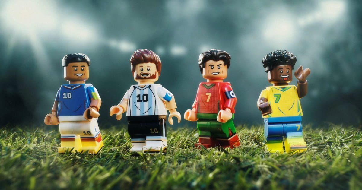 Messi, Ronaldo, Mbappe și Vini Jr., celebrați în lego