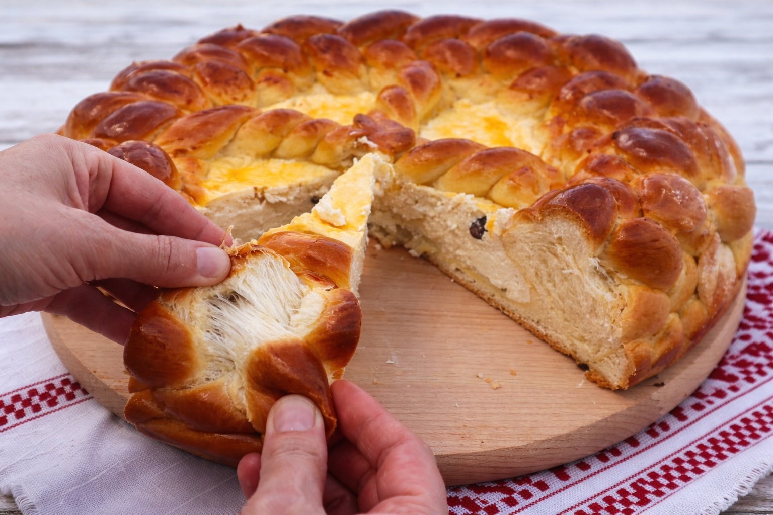Rețeta bunicii de paște: pască delicioasă cu brânză șî stafide