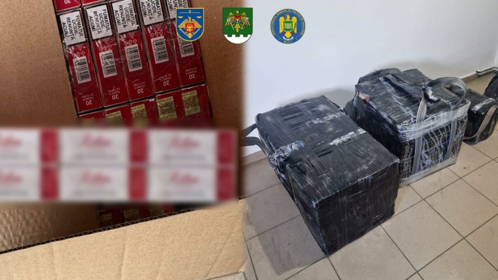Rețea de contrabandă cu țigări, lovită în Republica Moldova. Ajutor de la Poliția de Frontieră Română