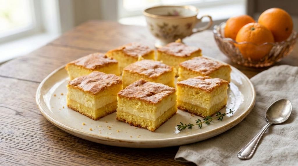 Prăjitură DELICIOS de turnat cu Hochland și portocale: Rețeta-minune