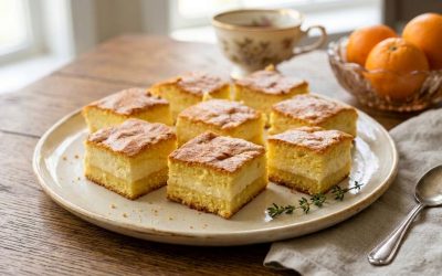 Prăjitură DELICIOS de turnat cu Hochland și portocale: Rețeta-minune