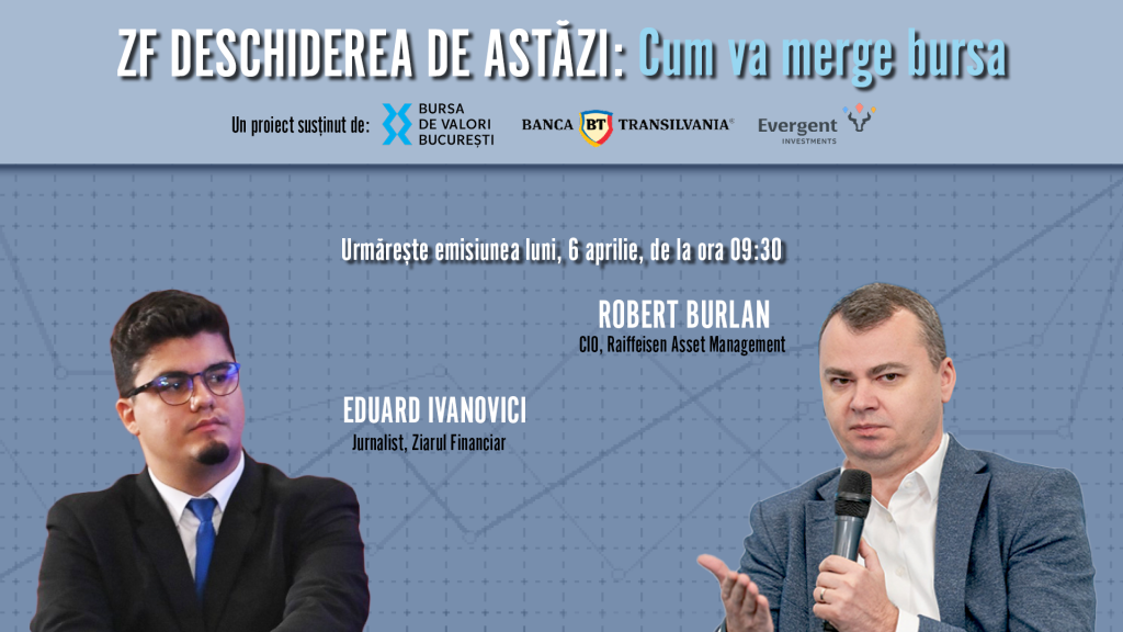Ce va arăta bursa de astăzi. Discuție cu Robert Burlan luni la 9.30