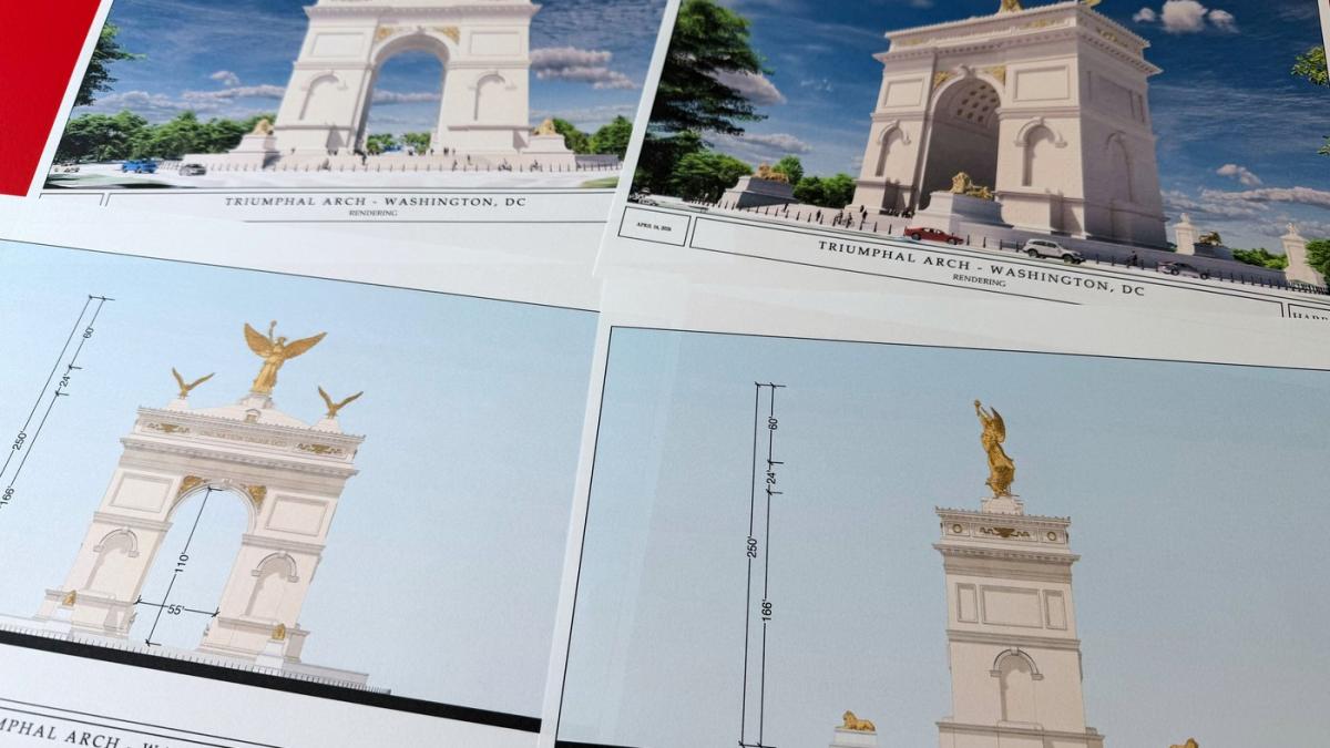 Trump: Arcul de Triumf cu statui de AUR la Washington, „cel mai frumos” din lume