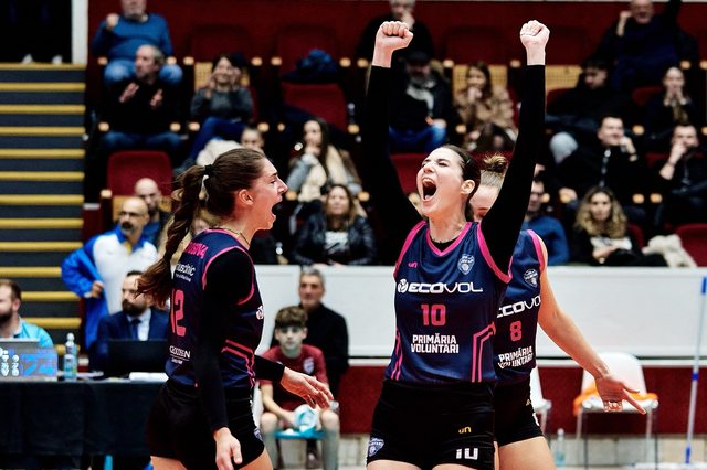 Volei: Alba Blaj și Voluntari, egalitate în finală după un duel incendiar!
