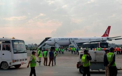 Avion Turkish Airlines, incendiu la aterizare în Nepal: Evacuare de urgență