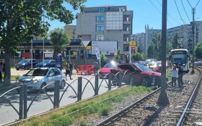 Accident pe Șoseaua Virtuții: Tramvaie blocate pe linia 41 spre Piața Presei