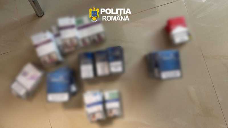 Timiș: Percheziții-șoc! 260.000 de țigări de contrabandă, doi suspecți reținuți
