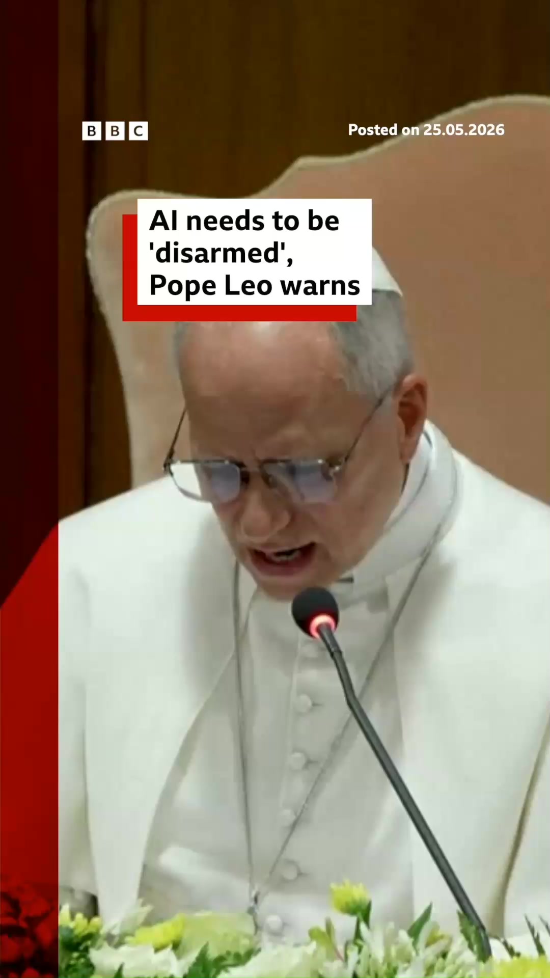 Papa Leo avertizează: Inteligența Artificială trebuie „dezarmată”