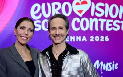 Who are Eurovision 2026 hosts Victoria Swarovski and Michael Ostrowski?