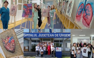 Corp uman și viață: Expoziție-șoc la Spitalul Județean Buzău, un tablou cromatic