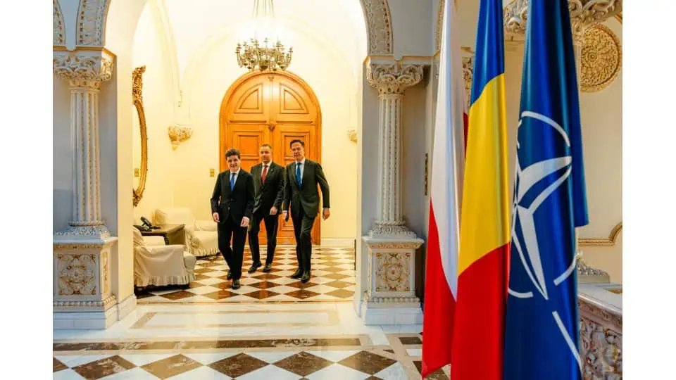 Nicușor Dan, Mark Rutte și Karol Nawrocki, despre deciziile luate la Summitul B9