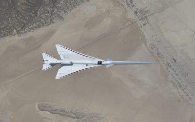NASA uimește: Noi imagini spectaculoase cu avionul supersonic X-59 în zbor