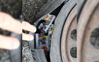 Țigări ascunse la Calafat: Polițiștii de frontieră au găsit marfa în roată