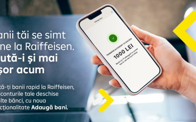 Raiffeisen Bank: Bani la un loc cu noua funcționalitate Smart Mobile