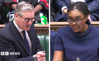 Keir Starmer and Kemi Badenoch clash over defence spending at PMQs