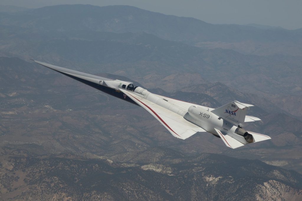 X-59 Quesst, avionul-fantomă, a spart bariera sunetului