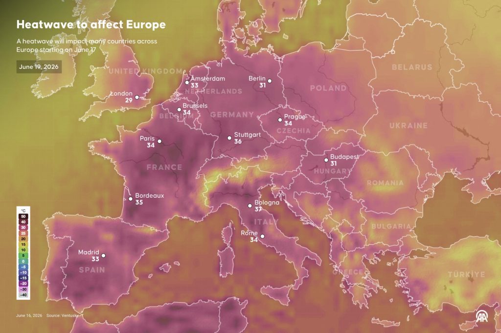 Caniculă în iunie: Nopți tropicale în Europa, furtună în România