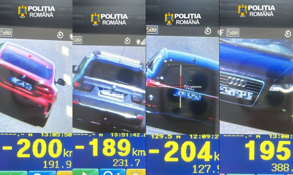 A1 Sebeș-Deva: 11 șoferi de peste 200 km/h prinsi de poliție