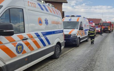 Tragedie în Brăila: Două morți, remorca plină cu colete a lovit o mașină