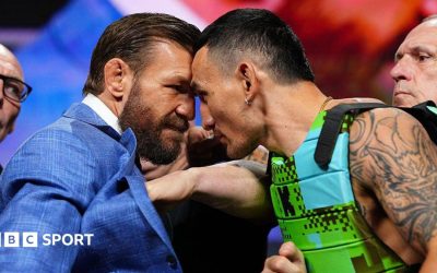 McGregor i-a smuls ochelarii lui Holloway la conferința UFC