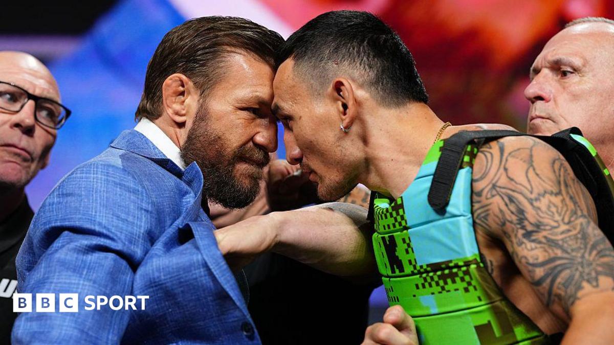 McGregor i-a smuls ochelarii lui Holloway la conferința UFC