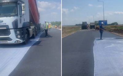 ILFOV | Centura Brănești: Se toarnă ultimul strat de asfalt