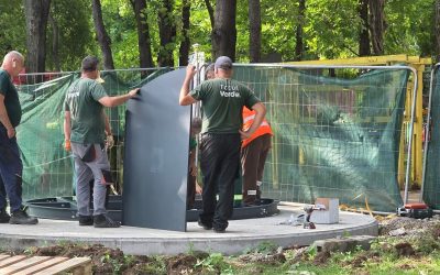 Sectorul 4: Foișoare de lux, cât o garsonieră, au apărut în parc