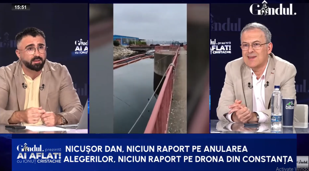 Nicușor Dan: Niciun raport despre drona din Constanța