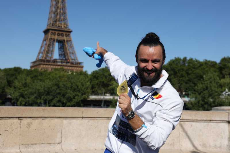 AUR la Europene: Cătălin Preda, spectacol pe ape la sărituri