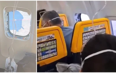 Ryanair: Ce a spart geamul avionului și a dus pasagerul afară