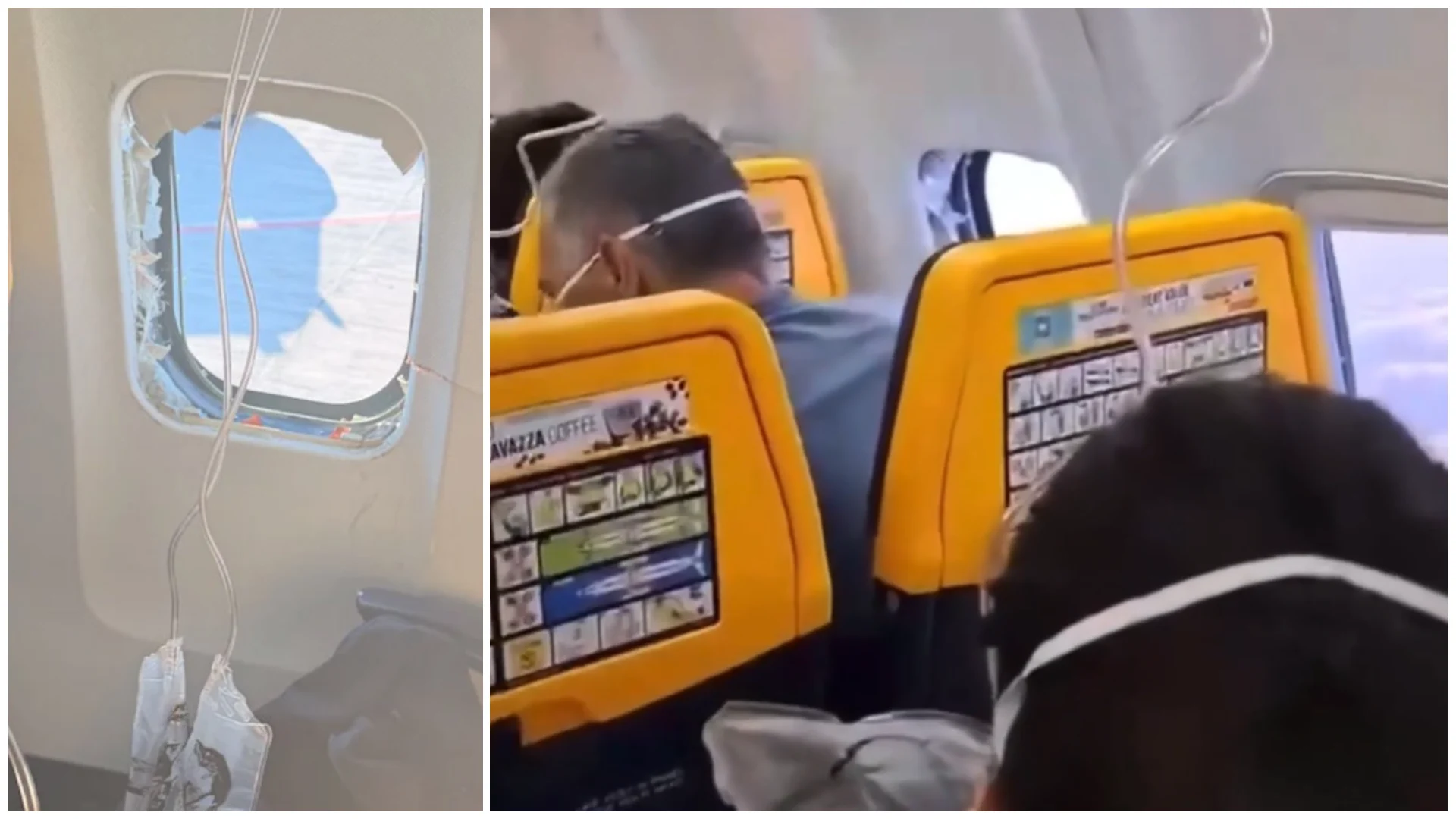Ryanair: Ce a spart geamul avionului și a dus pasagerul afară