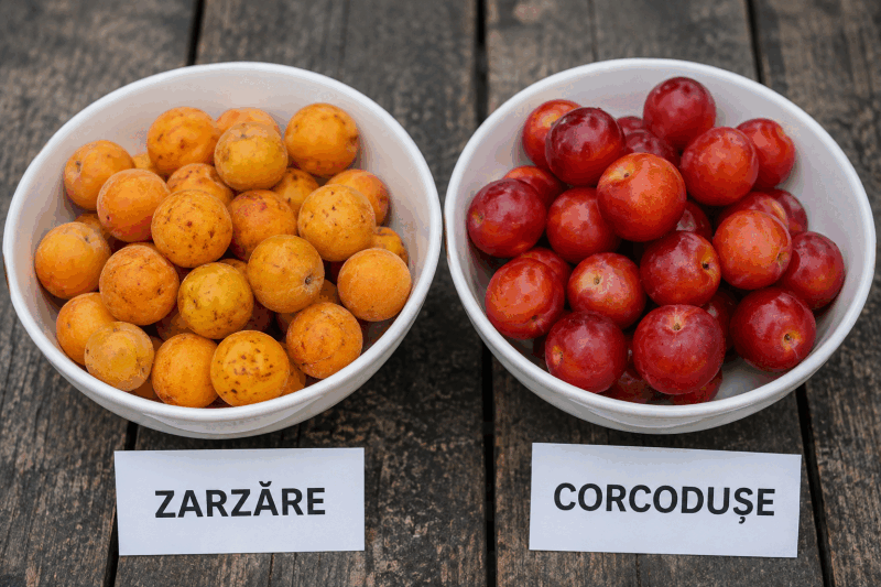 Zarzăre sau corcodușe? Ghid rapid să le deosebești