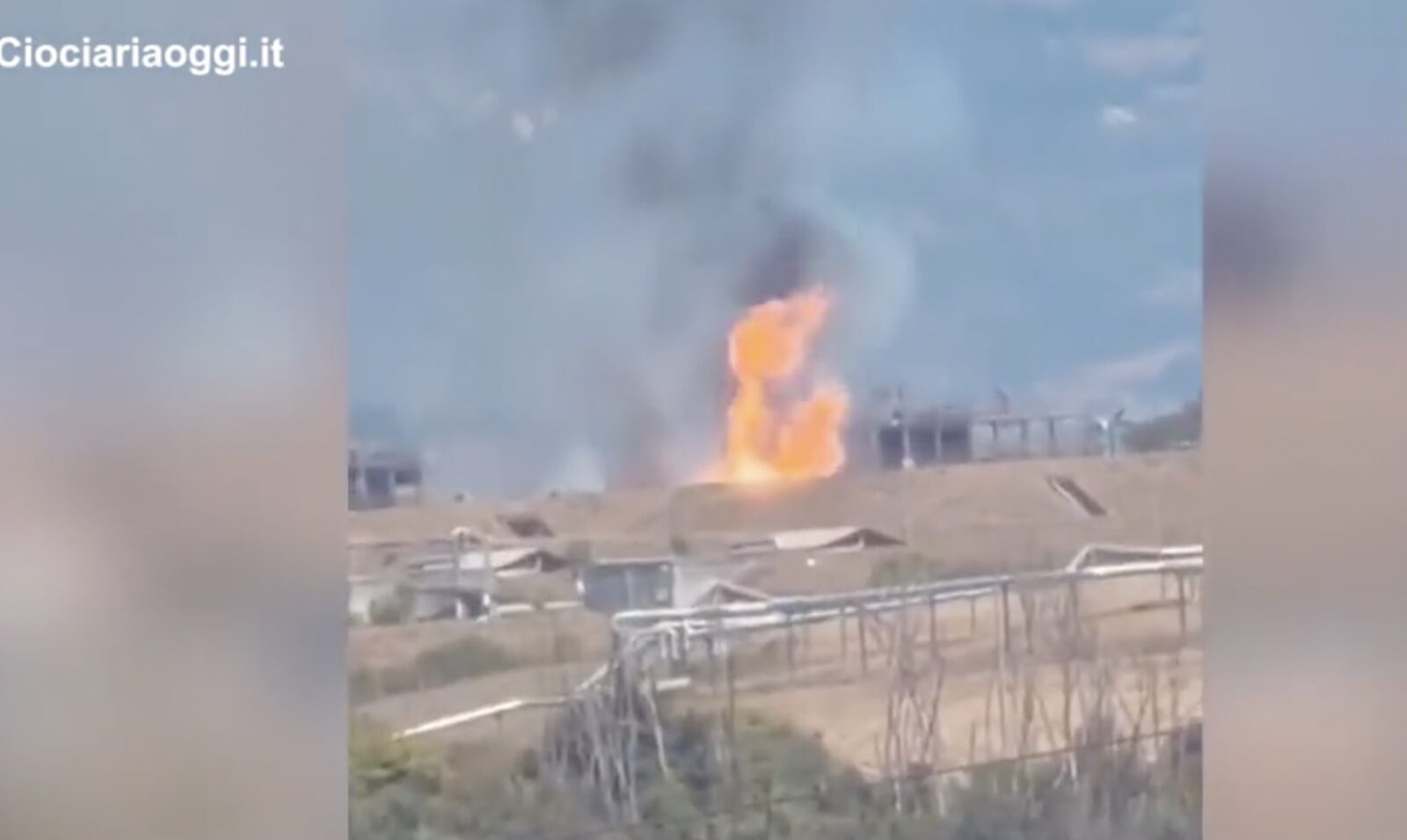 Colleferro: Explozie, incendiu la fabrica de muniție