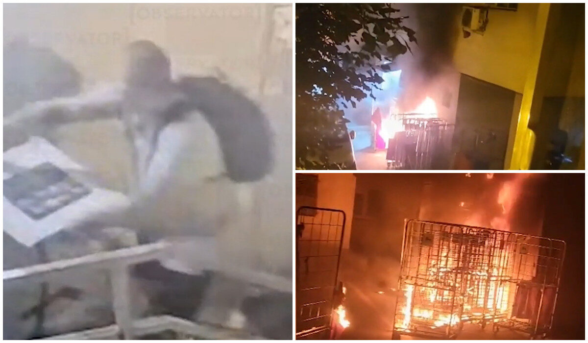 Piromanul a atacat! Trei blocuri au luat foc într-o oră