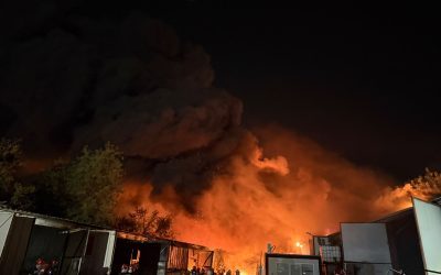 Incendiu MAJOR în București, RO-Alert la 2 dimineața. Norii uriași de fum