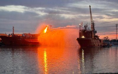 Atac rus în portul Izmail, aproape de România. Incendiu la infrastructură