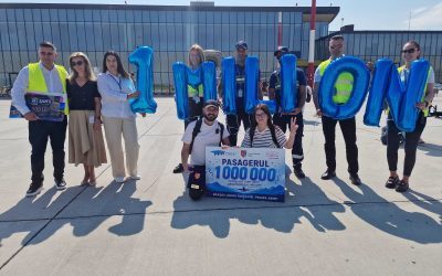 Aeroportul nou-nouț, un milion de pasageri, record atins astăzi