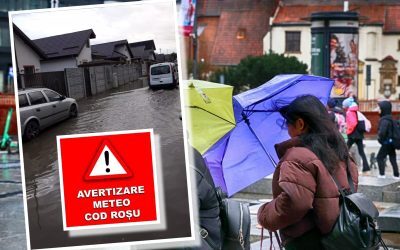 ANM: Furtuni violente, grindină și fulgere în toată țara