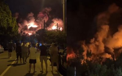 Incendiu puternic în București: Fum gros, risc maxim în Sectorul 1