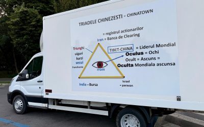 Conspirații cu Zelenski și China, pe dube în București
