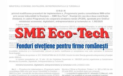 Fonduri Elvețiene: Încă o ușurare pentru firmele micro